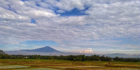 landscape with clouds