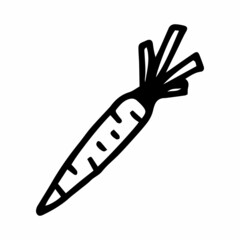 carrot in doodle style