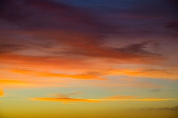 Fototapeta premium Dramatic Sunrise Over the Hills of Tuscany Italy