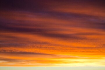 Dramatic Sunrise Over the Hills of Tuscany Italy