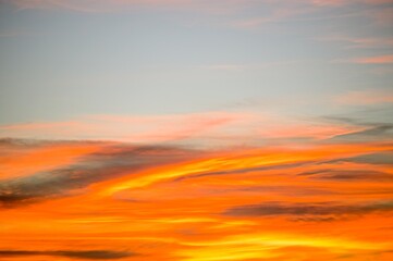 Dramatic Sunrise Over the Hills of Tuscany Italy
