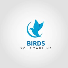 Birds logo design vector. Suitable for your business logo