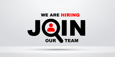 We are hiring, join our team illustration