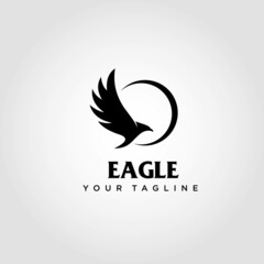 Eagle logo design vector. Suitable for your business logo
