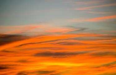 Fototapeta premium Dramatic Sunrise Over the Hills of Tuscany Italy