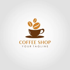Coffee shop logo design vector. Suitable for your business logo