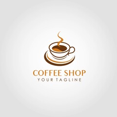 Coffee shop logo design vector. Suitable for your business logo