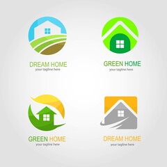 Home logo design vector. Suitable for your business logo	
