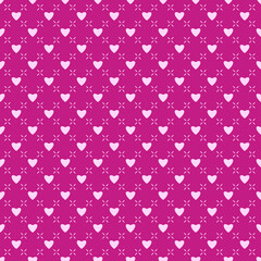 Valentine's day background, Abstract seamless pattern with hearts. Template greeting card, invitation and advertising banner, brochure. Cute Valentine cards. Wrapping paper for present.