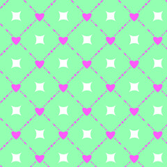 Valentine's day background, Abstract seamless pattern with hearts. Template greeting card, invitation and advertising banner, brochure. Cute Valentine cards. Wrapping paper for present.