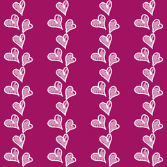 Valentine's day background, Abstract seamless pattern with hearts. Template greeting card, invitation and advertising banner, brochure. Cute Valentine cards.