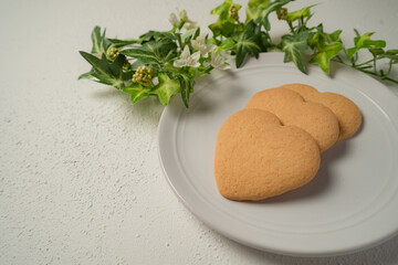 ハートのクッキー3個