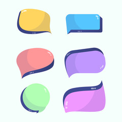 illustration comment collection set