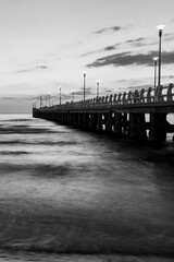 black and white forte dei marmi pier view