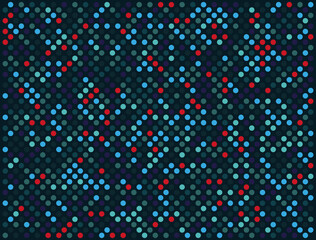 Fototapeta na wymiar Vector abstract background from colored dots, circles. Pattern of simple geometric shapes, wallpaper