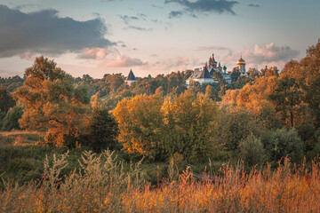Autumn sunset over Savvino-Storozhevskiy Monastyr' (Convent)
