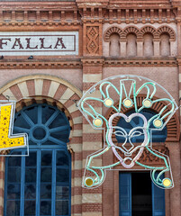 Luces para Carnaval en Cádiz
