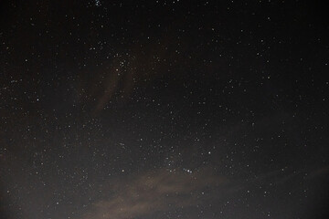 the starry night sky