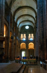 Interior de la catedral de Santiago de Compostela, España