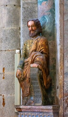 Imagen pantocrator en la catedral de Santiago de Compostela
