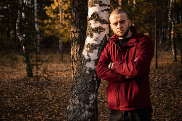 guy outdoors in the forest