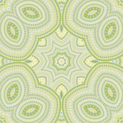 Moroccan traditional geometric vector seamless pattern. Tile patchwork design. Ornate oriental ornament. Ceramic decor design. Star symmetry elements texture.