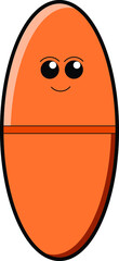 orange person with a smile