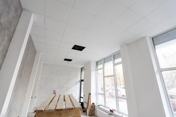 Interior of a house under construction. Renovation of an apartment