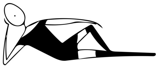 figure lying down