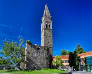 Fototapeta na wymiar Old church near Portoroz