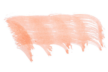 abstract acrylic watercolor paint brush stroke texture isolated on white background for logo and banner. design, creative, and illustration.