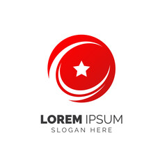 Star logo template design vector icon illustration