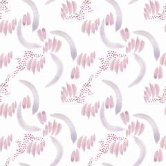 Watercolor painting abstract seamless pattern  with pastel colors.