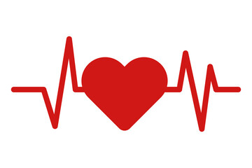 ハートビートのアイコン。ハートマーク。