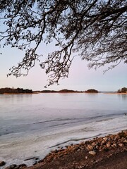 sunset on the beach