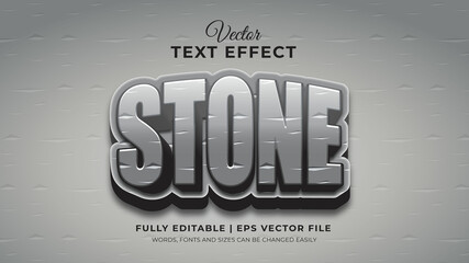 3d editable stone text effect