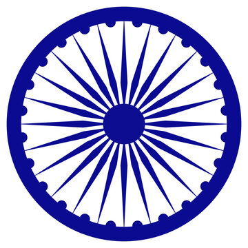 Ashok Chakra With Correct Colour