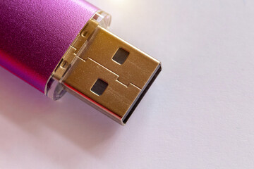 USB flash drive for recording photos and electronic data.