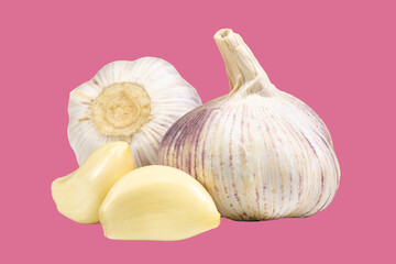 Garlic food ingredient, studio shot