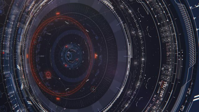 HUD circle camera lens 8