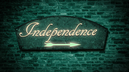 Street Sign to Independence