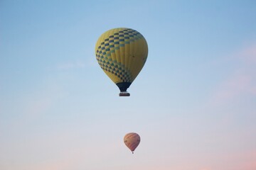 hot air balloon in flight