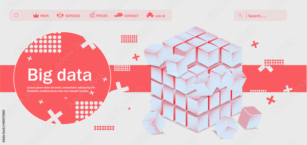 Poster big data. analysis and information. managing and analyzing information about the distribution of acc