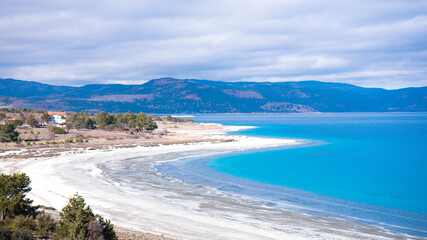 View of Salda Lake, Burdur, Turkey