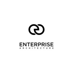 EA letter combination logo, simple, elegant