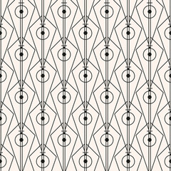 Seamless geometric pattern. Black hand drawn wave background.