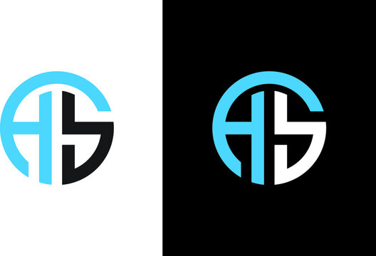 AS letter logo design, Vector, Creative logo design..