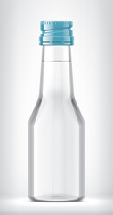 Glass Bottle on background. 