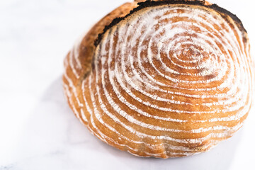 Fototapeta premium Wheat Sourdough Bread