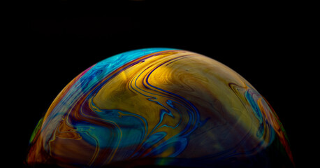Trippy abstract soap bubble